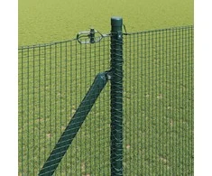 Suvirintas vielinis tvoras su smailiais galais 25 x 1,6 m Žalia