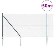 Suvirintas vielinis tvoras su smailiais galais 50 x 1,2 m Žalia