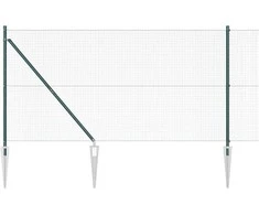 Suvirintas vielinis tvoras su smailiais galais Plienas ir PVC