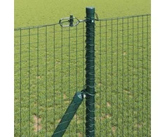Tvorelės stulpas Plienas ir PVC Žalia