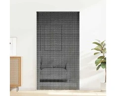 Vabzdžių durų užuolaidos, tamsiai pilkas, 120x220cm, bambukas