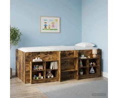 Vaikų Aukštas Lova 2 pcs Dūminio ąžuolo 193 x 96,1 x 68,5 cm