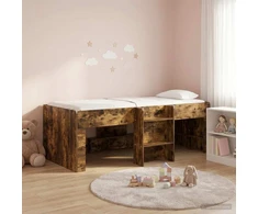 Vaikų Aukštas Lova 2 pcs Dūminio ąžuolo 90 x 190 cm