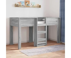 Vaikų dvigulė lova Pilkas Sonoma 75 x 190 cm Apdirbta mediena