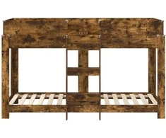 Vaikų dvigulė lova Rūkyta ąžuolas 75 x 190 cm Apdirbta mediena