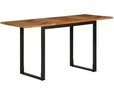 Valgomojo stalas, 140x70x75cm, akacijos medienos masyvas