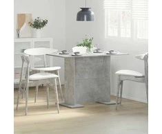 Valgomojo stalas Betono pilka 110 x 60 x 75 cm Apdirbta mediena
