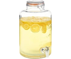 Vandens dozatorius XXL, su čiaupu, 8L, skaidrus stiklas