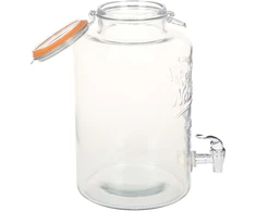 Vandens dozatorius XXL, su čiaupu, 8L, skaidrus stiklas
