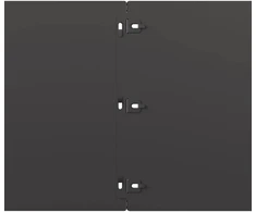vejos apvadai 20 vnt Juoda 25x103 cm Šaltai valcuotas plienas