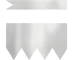 Vejo kraštas 10 pcs Sidabro 100 x 0,05 x 15 cm