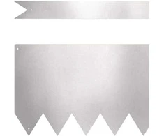 Vejo kraštas 10 pcs Sidabro 100 x 0.05 x 20 cm