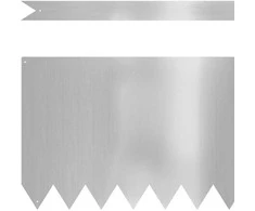 Vejo kraštas 30 pcs Sidabro 100 x 0,05 x 30 cm Cinkuota plienas