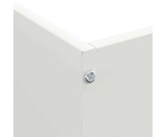 Vejo kraštas 6 pcs Balta 50 x 50 x 13 cm Plienas