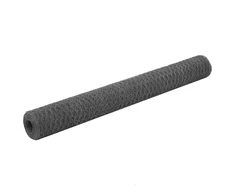 Vielos tinklas višč., pilkas, 25x1,2m, PVC dengtas plienas
