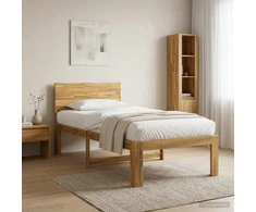 Viengulė lova su galvūgaliu ROSTOCK Balta 75 x 190 cm