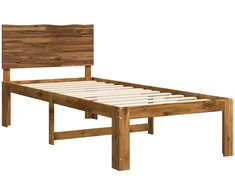 Viengulė lova su galvūgaliu ROSTOCK Natūrali 75 x 190 cm