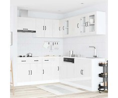 Virtuvinių spintelių komplektas, 11 dalių, Kalmar, balta