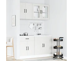 Virtuvinių spintelių komplektas, 4 dalių, Kalmar, balta