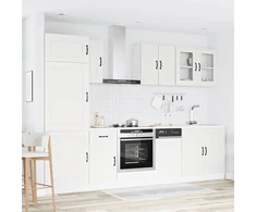 Virtuvinių spintelių komplektas, 8 dalių, Kalmar, balta
