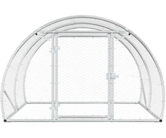 Vištų būdas Sidabrinė 200 x 150 x 100 cm Galvanizuotas plienas