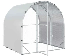Vištų būdas Sidabrinė 200 x 200 x 200 cm Galvanizuotas plienas