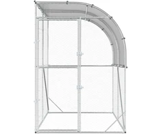 Vištų būdas Sidabrinė 200 x 200 x 215 cm Galvanizuotas plienas