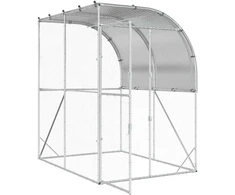 Vištų būdas Sidabrinė 200 x 200 x 215 cm Galvanizuotas plienas