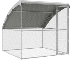 Vištų narvas Sidabro 2 x 2 x 2 m Cinkuota plienas