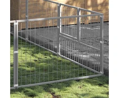 Voljeras šunims, sidabrinės spalvos, 27m², plienas