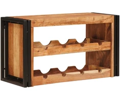 Vyno stovas Ruda 80 x 45 x 33 cm Kietos akacijos mediena