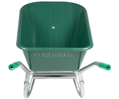 Wheelbarrow Žalias 90 L 150 kg Cinkuotas plienas ir plastikas