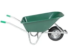 Wheelbarrow Žalias 90 L 150 kg Cinkuotas plienas ir plastikas