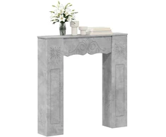 Židinio rėmas Betono pilka 102 x 20 x 102 cm Apdirbta mediena