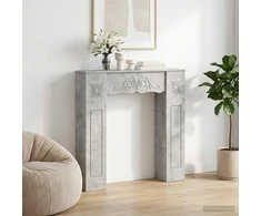 Židinio rėmas Betono pilka 102 x 20 x 102 cm Apdirbta mediena