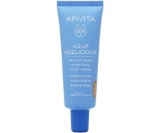 Apivita Aqua Beelicious Healthy Glow drėkinamasis fluidas „Kreminis“ SPF 30, 40 ml
