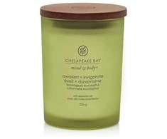 Chesapeake Bay Candle vidutinė žvakė – Awaken &amp; Invigorate (Lemongrass Eucalyptus)
