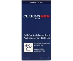 Clarins Men Antiperspirant Deo Roll-On rutulinis dezodorantas-antiperspirantas vyrams, 50 ml