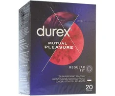 Durex Mutual Pleasure prezervatyvai su ejakuliaciją atidinančiais smeigėmis 20 vnt