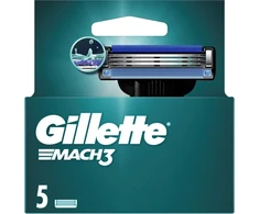 Gillette Mach3 skustuvo vyrams galvutės, 5 vnt.