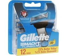 Gillette Mach3 Turbo įdėklai 12 vnt