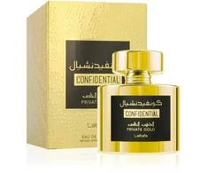 Unisex kvepalai Lattafa Confidential Private Gold EDP, 100 ml