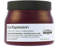 L'Oreal Professionnel Serie Expert Curl Expression Glycerin2.5% + Urea H + Hibiscus Seed Hair Treatment Kreminis Mask Intense Moisturizing, 500 ml
