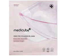 Medicube PDRN Rožinė Collagen Gel Mask gelio tekstūros drėkinamoji veido kaukė, 4 vnt.