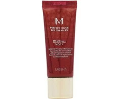 Missha M Perfect Cover BB Cream 13 Bright Beige SPF42/PA+++ BB kremas, 20 ml