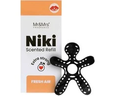 Mr&amp;Mrs Fragrance Niki Freshener Refill Fresh Air automobilio kvapo papildymas, 1 vnt.