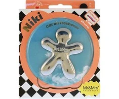 Mr&amp;Mrs Fragrance Mr&amp;Mrs Niki Automobilinis oro gaiviklis JNIKIBX006V00 Scent for Car, Pure, Sidabrinis chromas