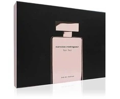 Narciso Rodriguez For Her rinkinys moterims (EDP, 100 ml + EDP, 10 ml + kūno losjonas, 50 ml)