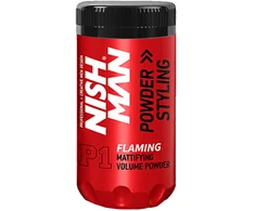 NISHMAN Powder Hair Styling Wax Flaming plaukų formavimo vaškas, 20 g