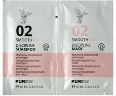 PURING 02 Smoothing Discipline Šampūnas + Mask 10+10ml